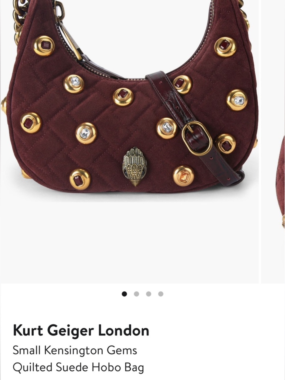 Kurt Geiger London, Small Kensington Hobo Bag - Picture 2 of 6